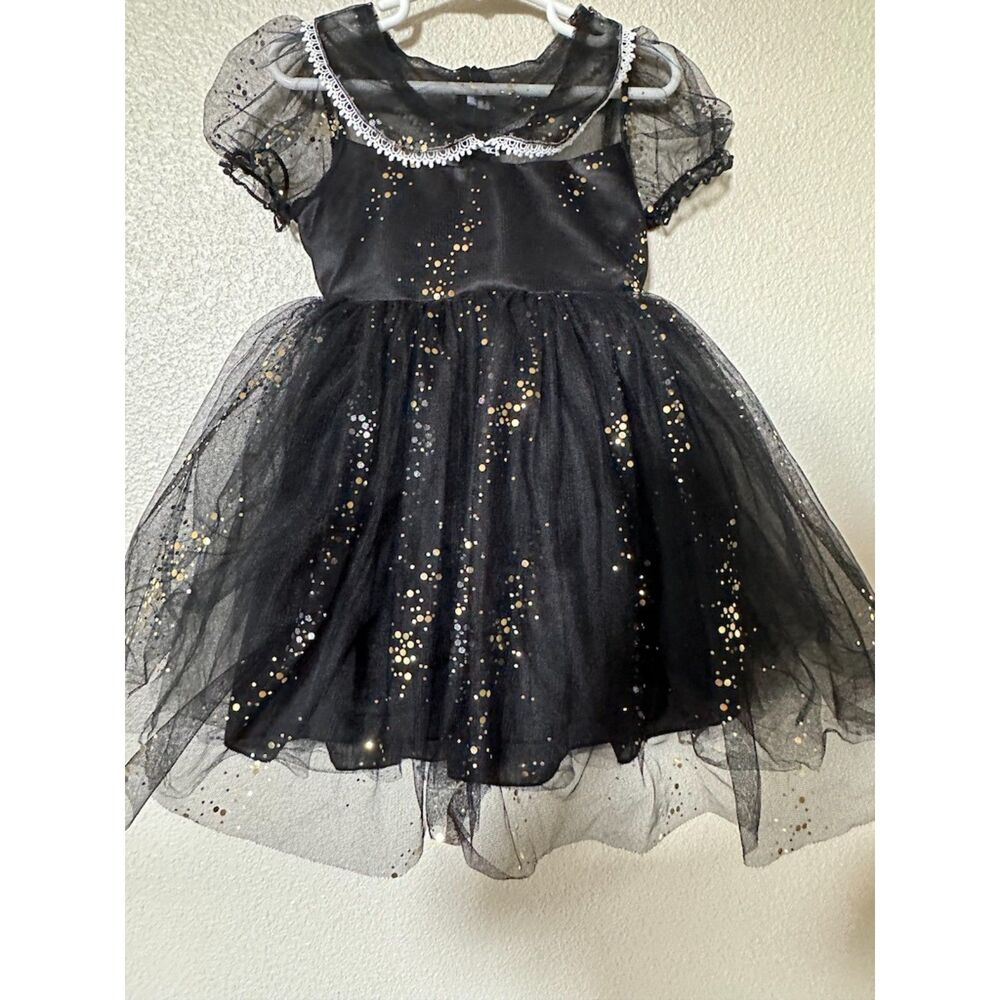 Shein Wendy Style Toddler Black Dress Size 2